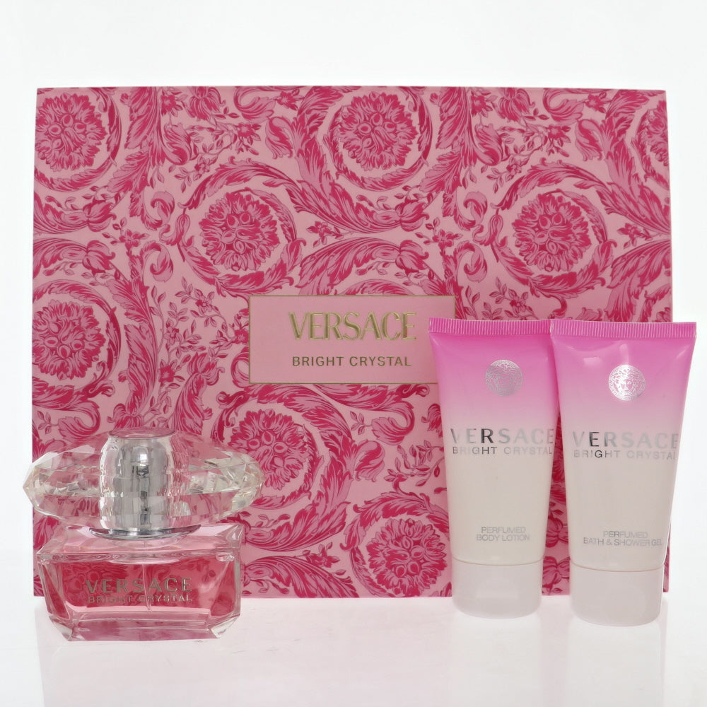 Bright Crystal Perfume By Versace 1.7 Oz Eau De Toilette Spray For Women In Gift Set