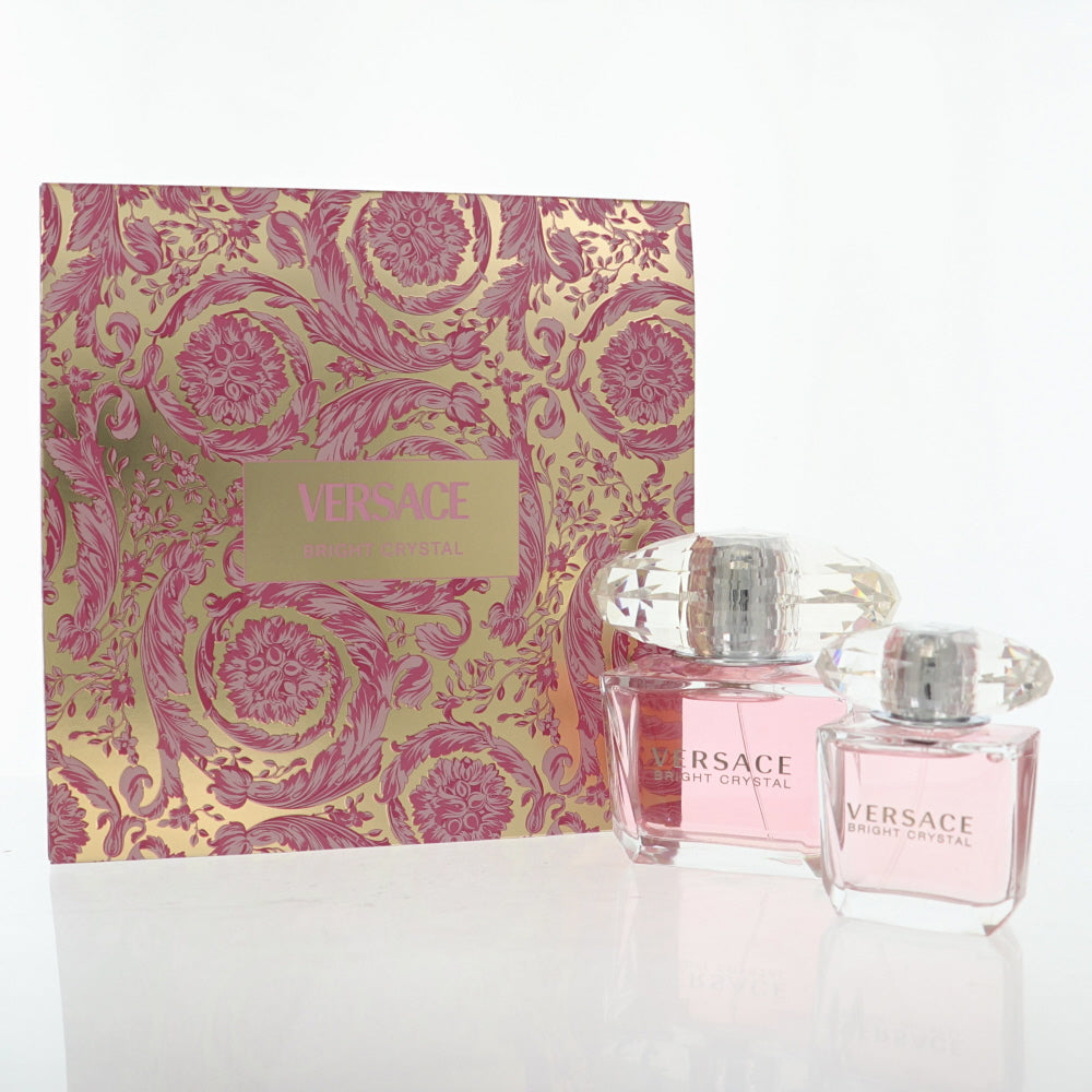 Bright Crystal Perfume By Versace 3 Oz Eau De Toilette Spray For Women In Gift Set