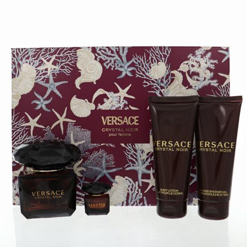 Crystal Noir Perfume By Versace 3 Oz Eau De Parfum Spray For Women In Gift Set