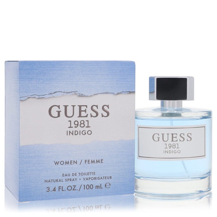 Guess 1981 Indigo Perfume by Guess Eau De Toilette Spray 3.4 oz for Women - Authentic Fragrance - Discount Women Perfume or Cologne Fragrance