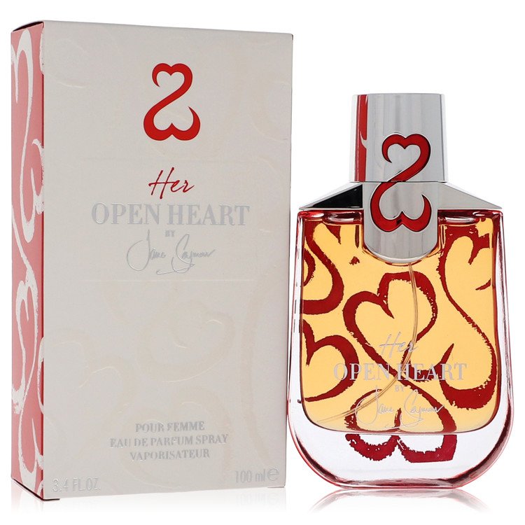 Her Open Heart Perfume by Jane Seymour Eau De Parfum Spray with Free Jewelry Roll 3.4 oz for Women - Authentic Fragrance - Discount Women Perfume or Cologne Fragrance