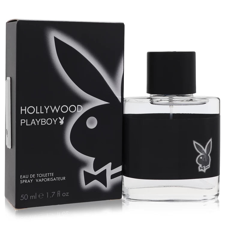 Playboy Hollywood 1.7oz Eau De Toilette Spray for Men with FREE keychain