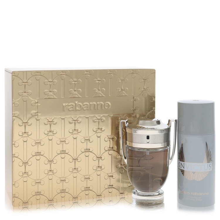 Invictus Cologne by Paco Rabanne Gift Set -- 3.4 oz Eau De Toilette Spray + 5.1 oz Deodorant Spray for Men - Authentic Fragrance - Discount Men Perfume or Cologne Fragrance