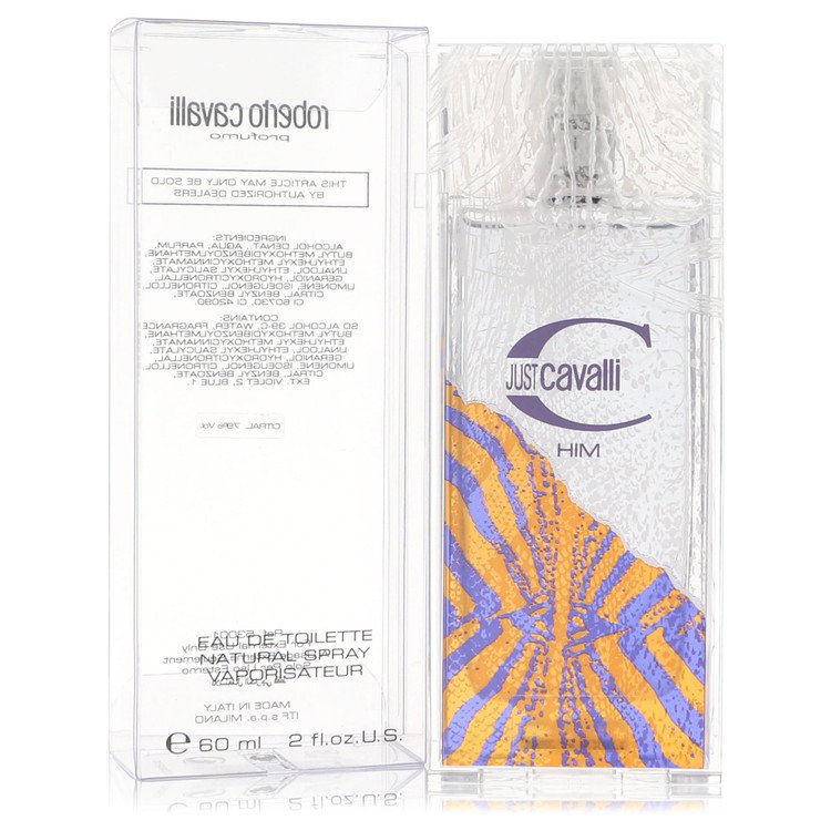 Just Cavalli Cologne by Roberto Cavalli Eau De Toilette Spray 2 oz for Men - Authentic Fragrance - Discount Men Perfume or Cologne Fragrance