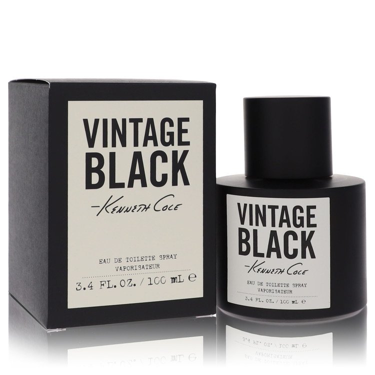 Vintage Black by Kenneth Cole 3.4 oz oz Eau De Toilette Spray for Men - Perfumes4All
