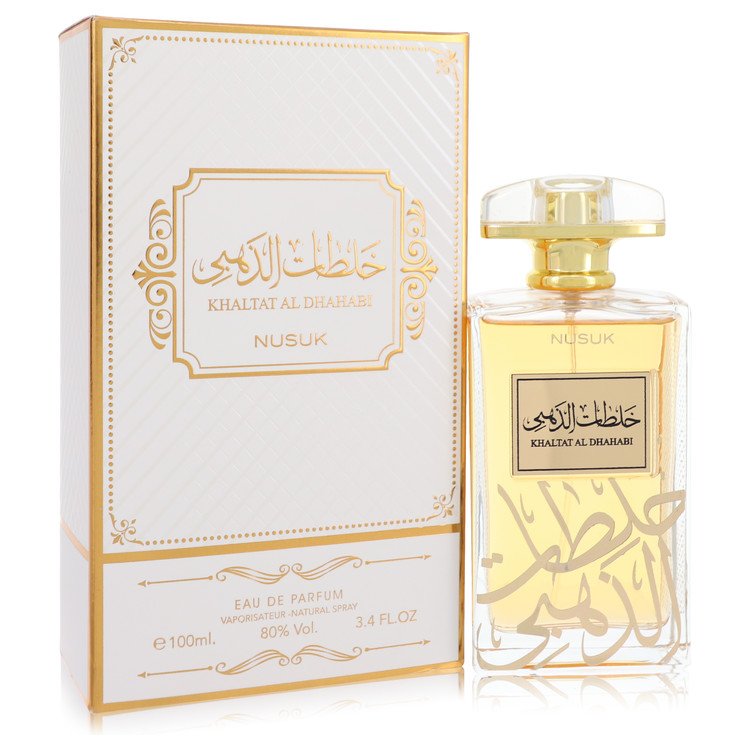 Khaltat Al Dhahabi Cologne by Nusuk Eau De Parfum Spray (Unisex) 3.4 oz for Men - Authentic Fragrance - Discount Men Perfume or Cologne Fragrance
