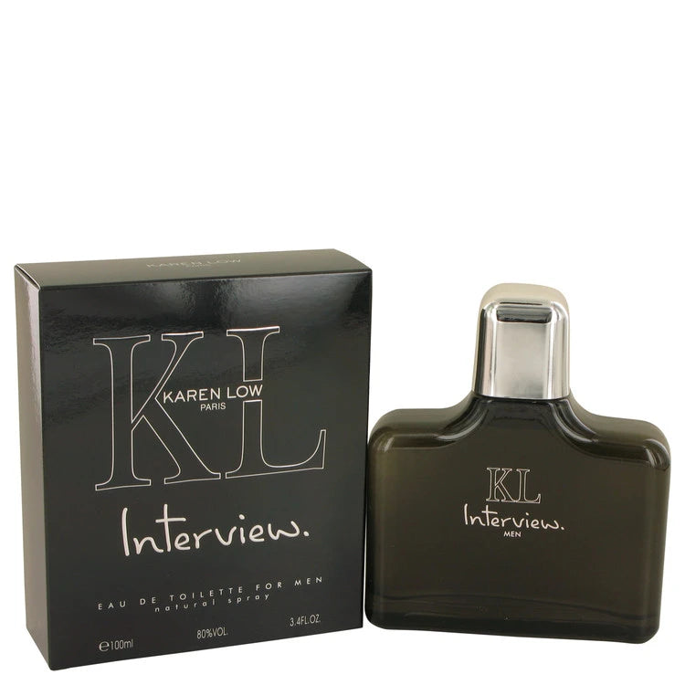 Kl Interview By Karen Low 3.4 oz Eau De Toilette Spray for Men