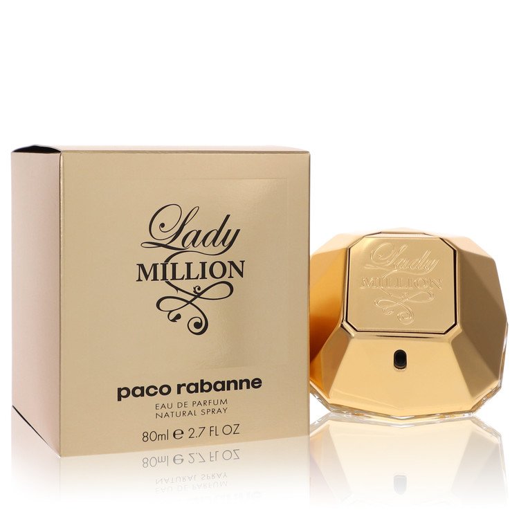 Lady Million Perfume by Paco Rabanne Eau De Parfum Spray 2.7 oz for Women - Authentic Fragrance - Discount Women Perfume or Cologne Fragrance