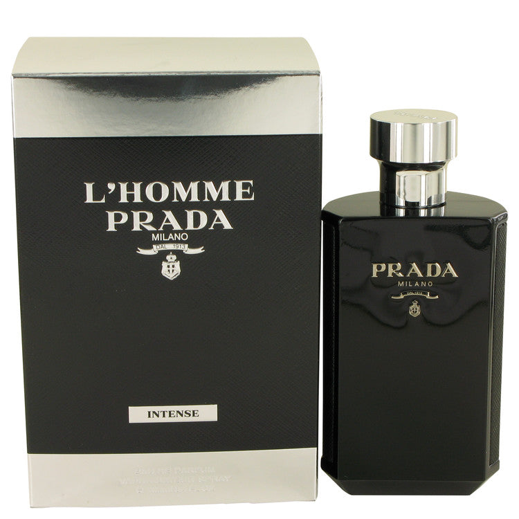 Prada L'Homme Intense Cologne By Prada 3.3 Oz Eau De Parfum Spray For Men In Box