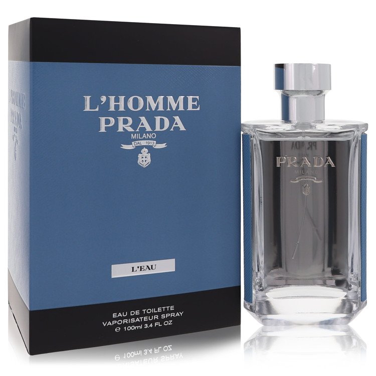 Prada L'Homme L'Eau Cologne By Prada 3.4 Oz Eau De Toilette Spray For Men In Box