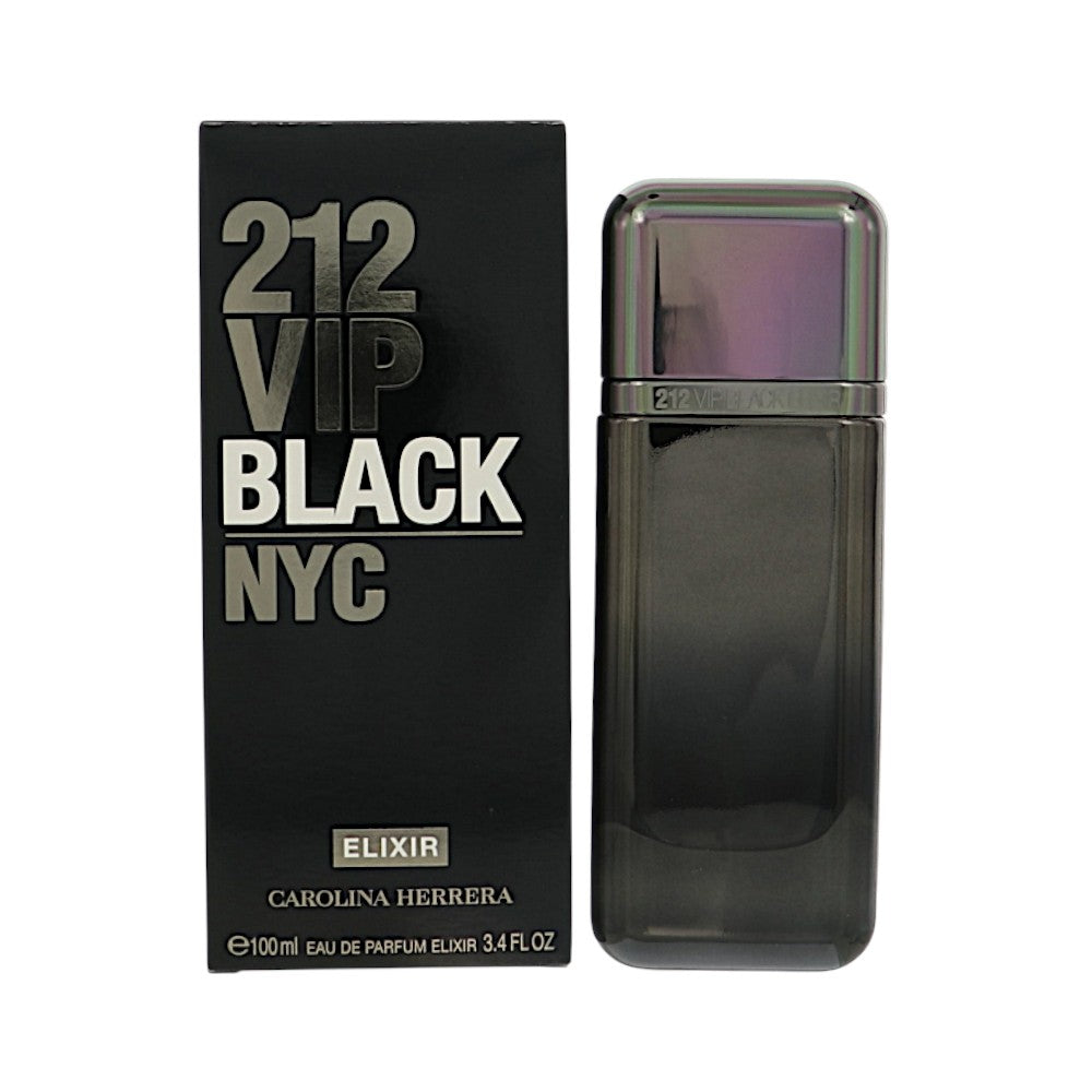 212 Vip Black by Carolina Herrera 3.4 oz Eau De Parfum Spray for Men - Perfumes4All