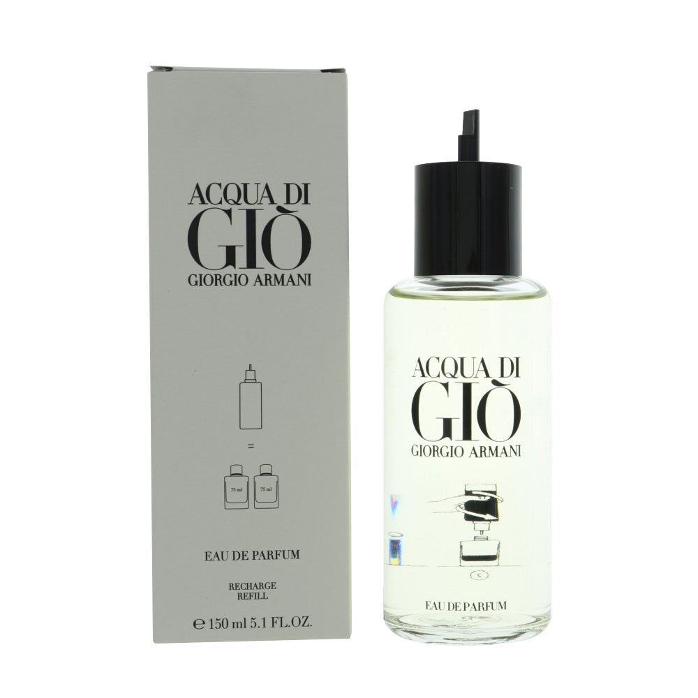 Acqua Di Gio Cologne By Giorgio Armani 5.1 Oz Eau De Parfum Recharge Refill For Men In Box