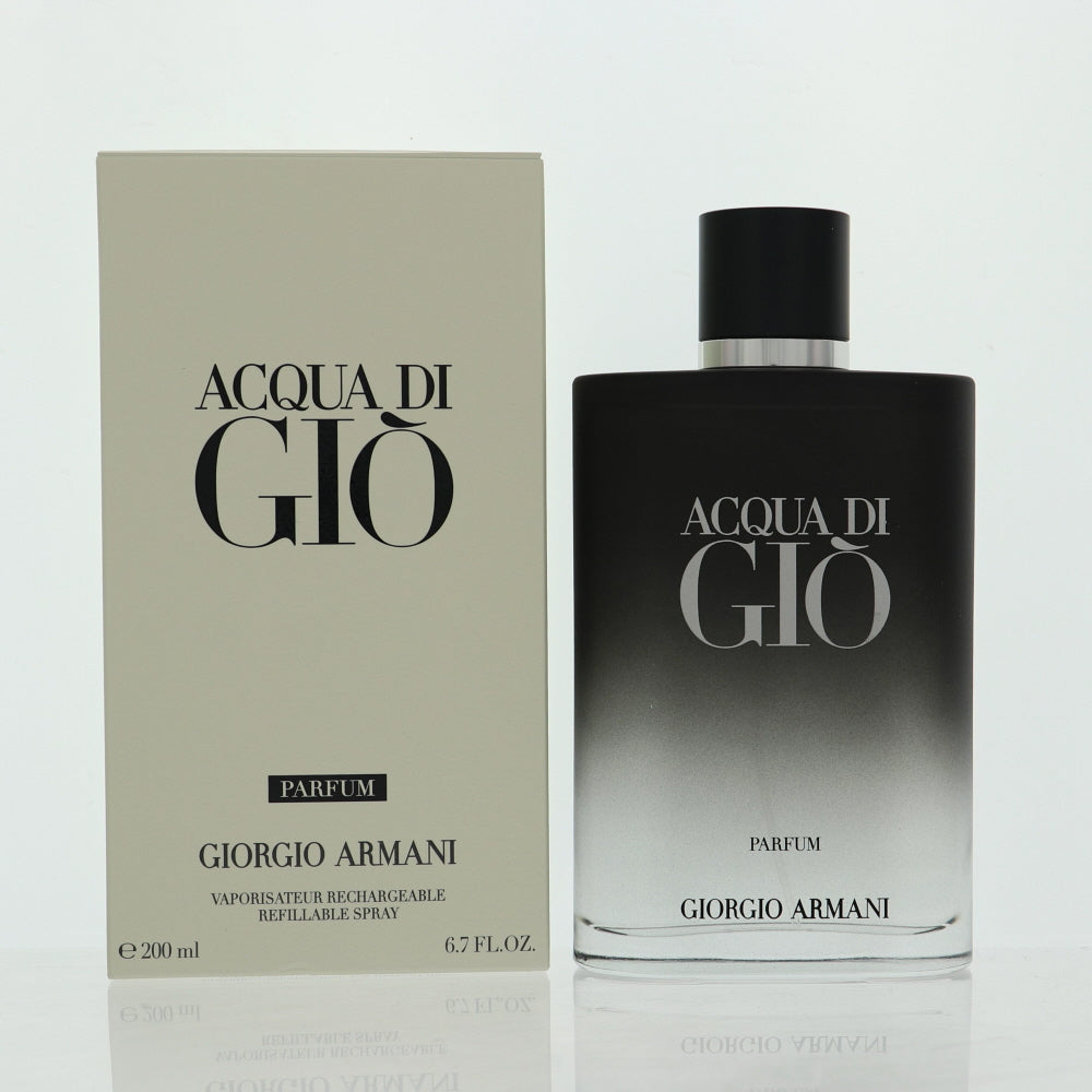 Acqua Di Gio Parfum Cologne By Giorgio Armani 6.7 Oz Parfum Spray For Men In Box