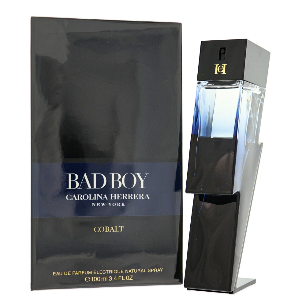 Bad Boy Cobalt Cologne By Carolina Herrera 3.4 Oz Eau De Parfum Electrique Spray For Men In Box