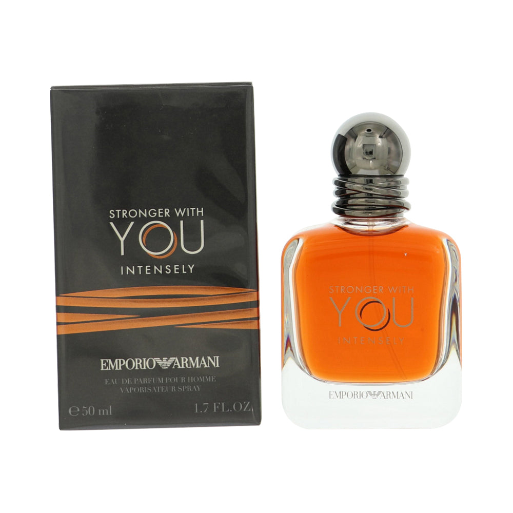 Emporio Armani Stronger With You Intensely Cologne By Giorgio Armani 1.7 Oz Eau De Parfum Spray For Men In Box