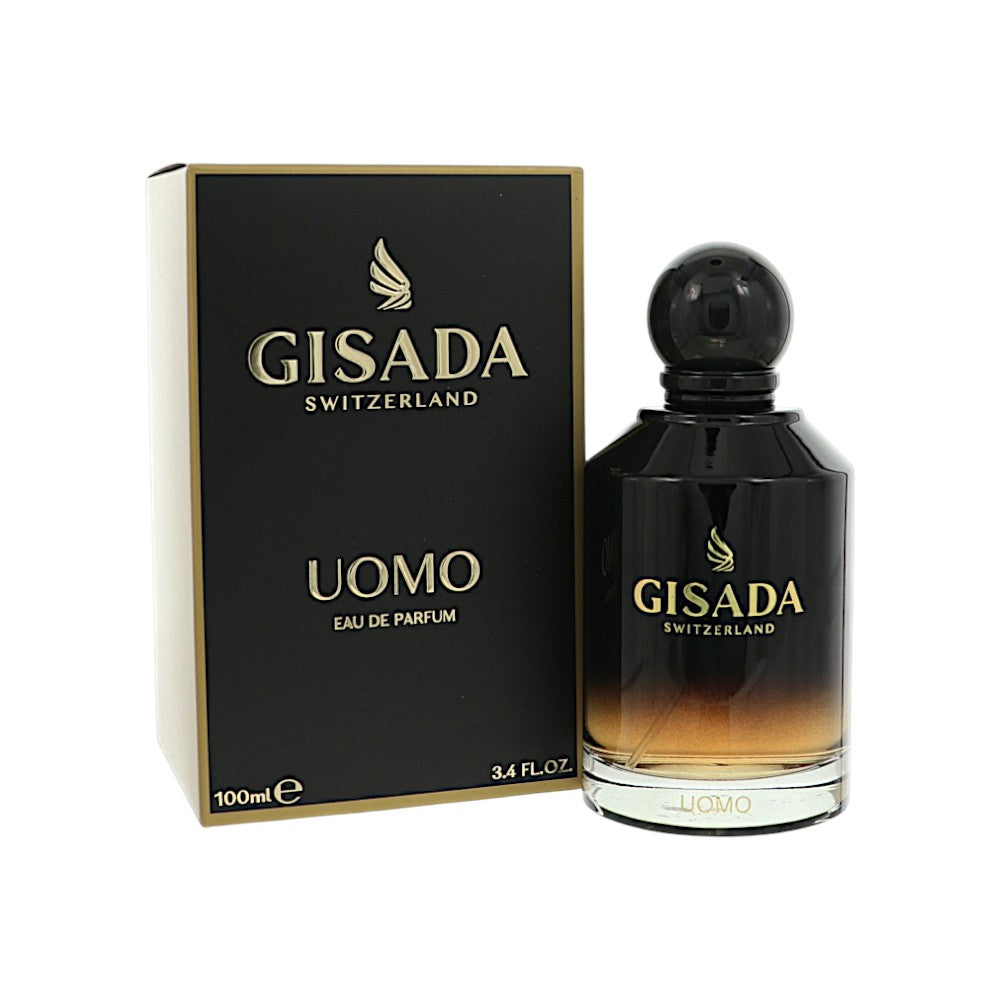 Uomo Black by Gisada 3.4 oz Eau De Parfum Spray for Men