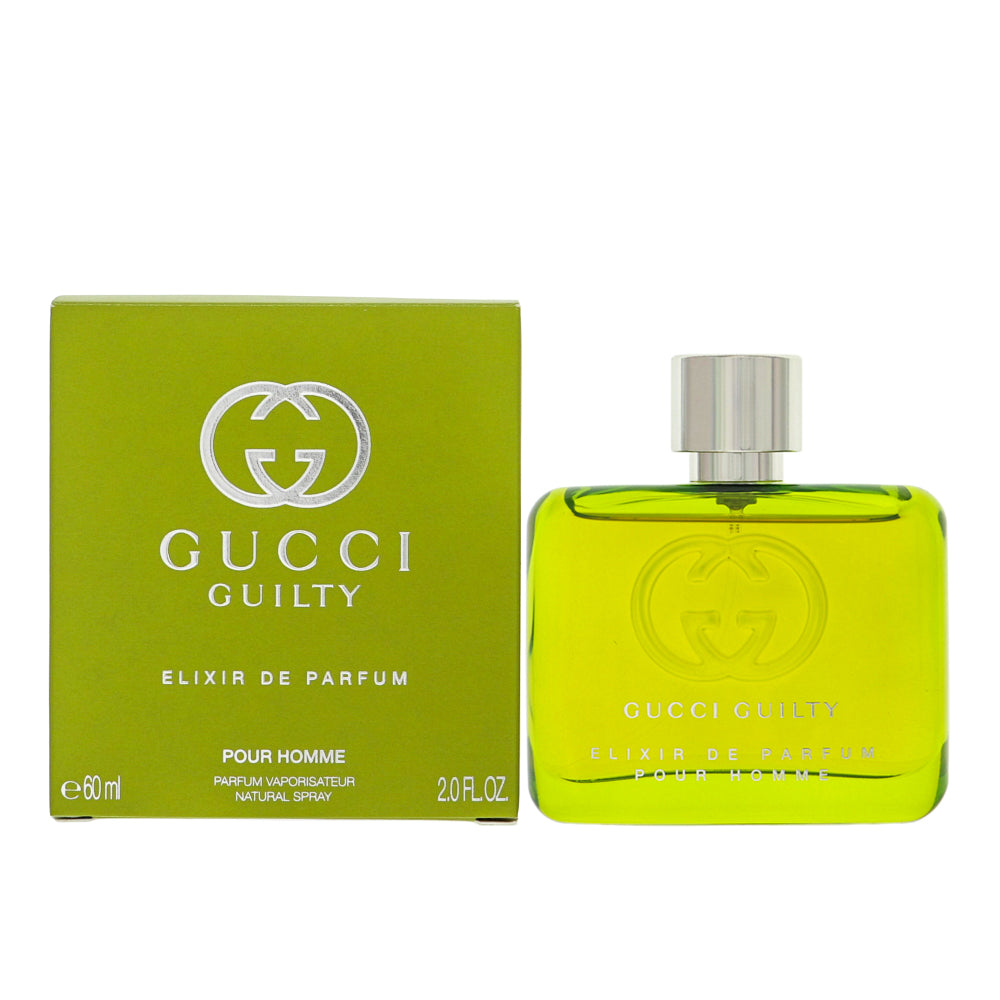 Gucci Guilty Elixir Cologne By Gucci 2.0 Oz Parfum Spray For Men In Box