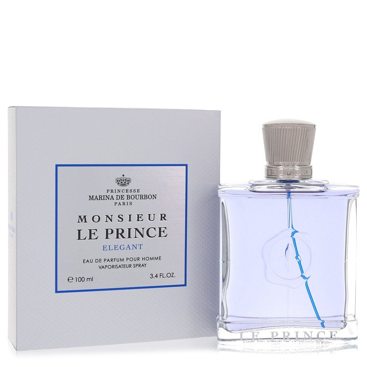 Monsieur Le Prince Elegant Cologne by Marina De Bourbon Eau De Parfum Spray 3.4 oz for Men - Authentic Fragrance - Discount Men Perfume or Cologne Fragrance