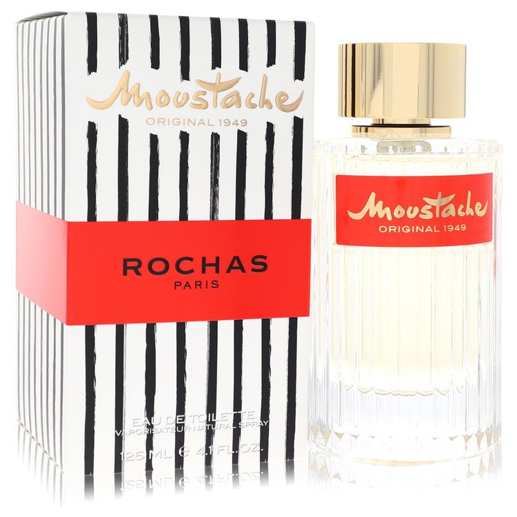 Moustache Cologne by Rochas Eau De Toilette Spray 4.1 oz for Men - Authentic Fragrance - Discount Men Perfume or Cologne Fragrance