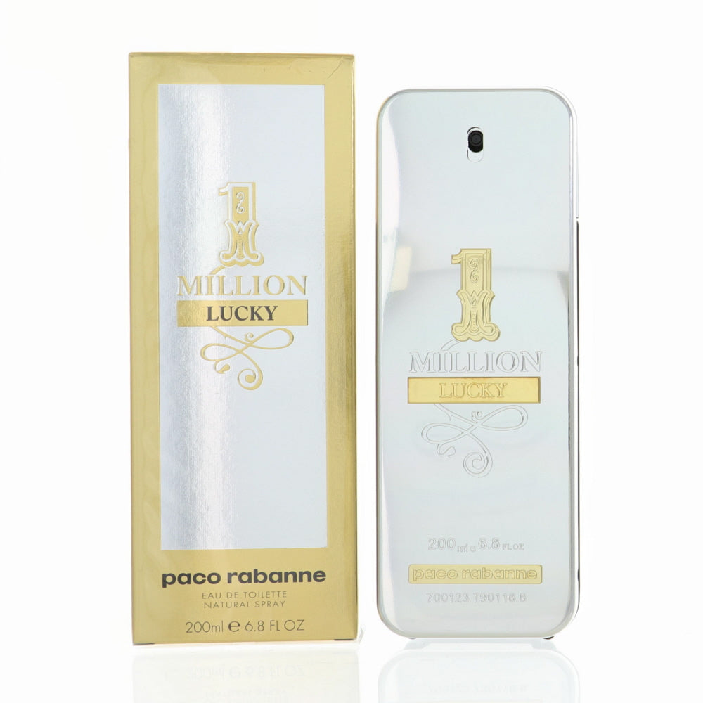 1 Million Lucky by Paco Rabanne 6.8 oz Eau De Toilette Spray for Men - Perfumes4All