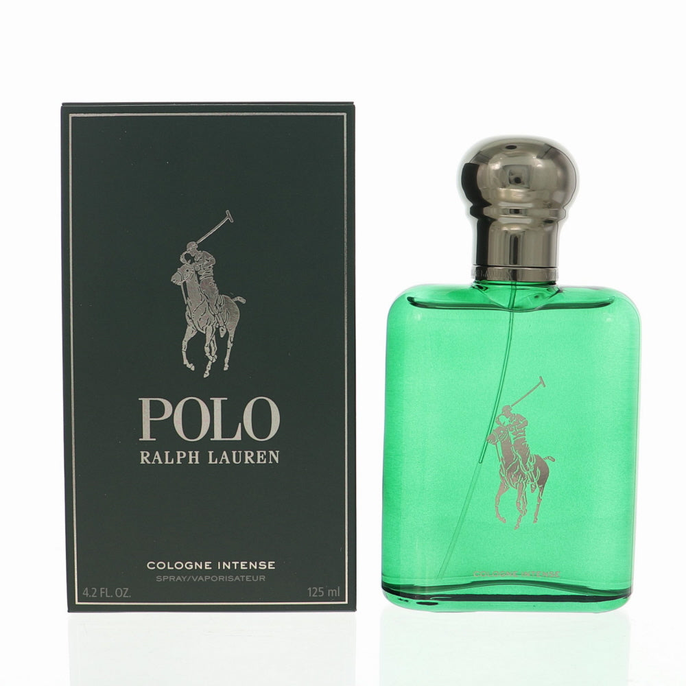 Polo Green Cologne By Ralph Lauren 4.2 Oz Eau De Cologne Intense Spray For Men In Box