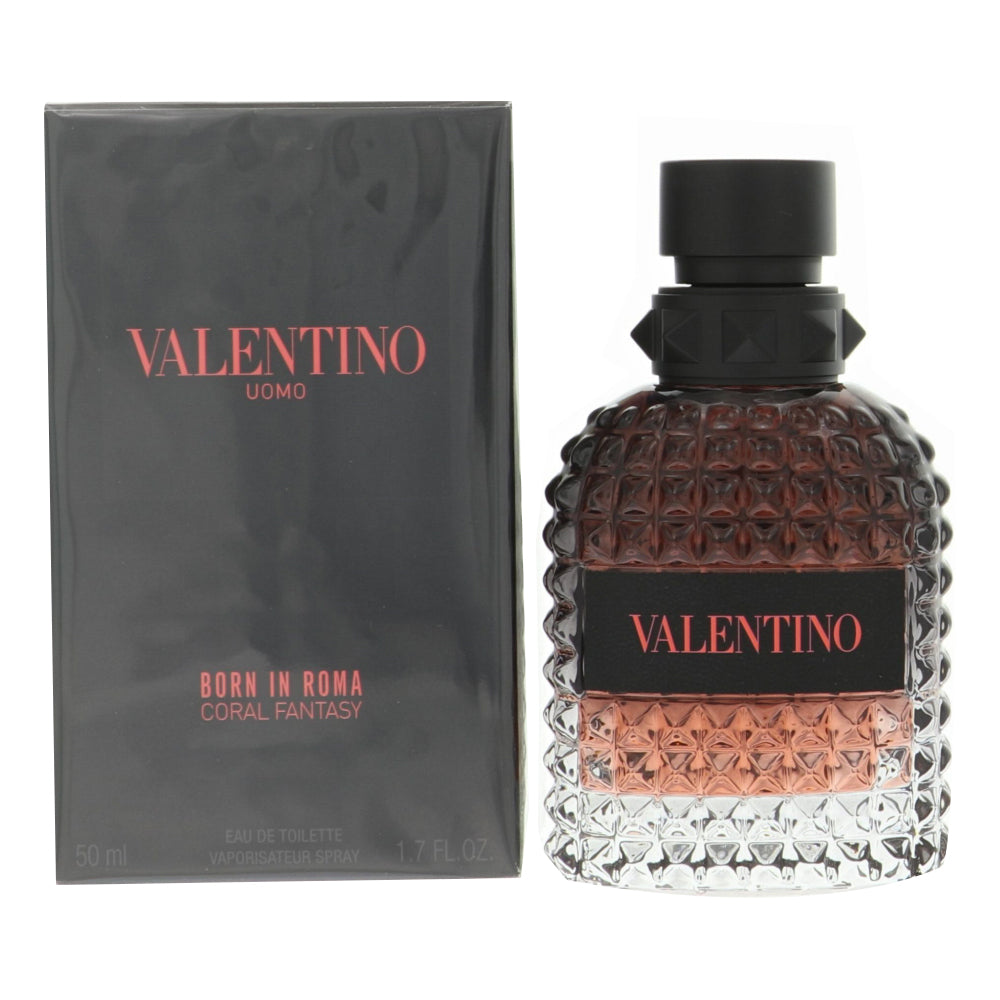Born In Roma Coral Fantasy Cologne By Valentino 1.7 Oz Eau De Parfum Spray For Men In Box