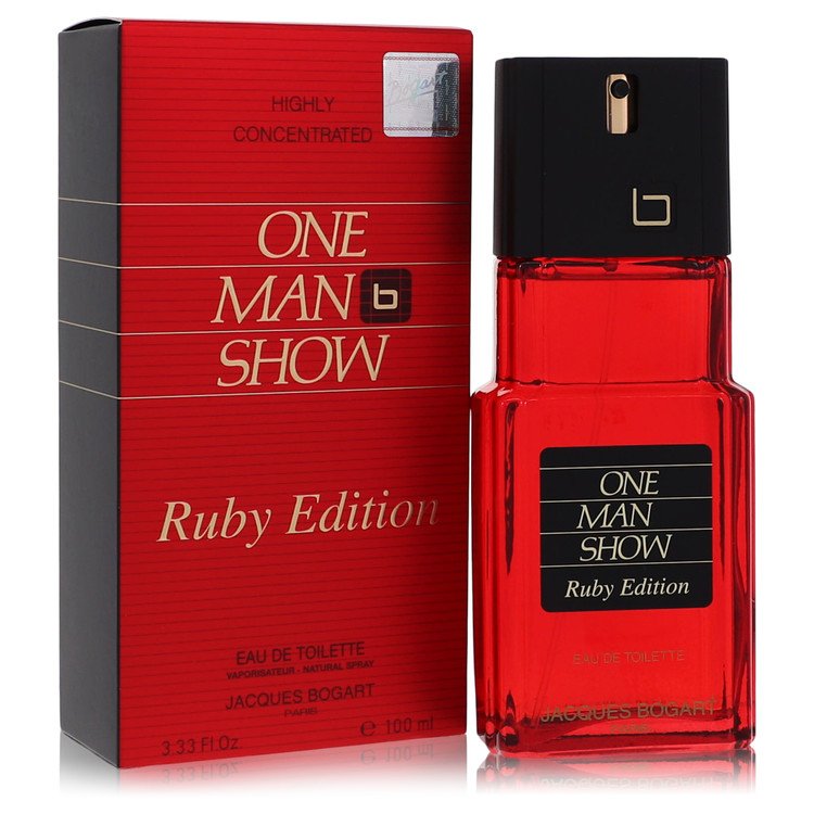 One Man Show Ruby Cologne by Jacques Bogart Eau De Toilette Spray 3.3 oz for Men - Authentic Fragrance - Discount Men Perfume or Cologne Fragrance