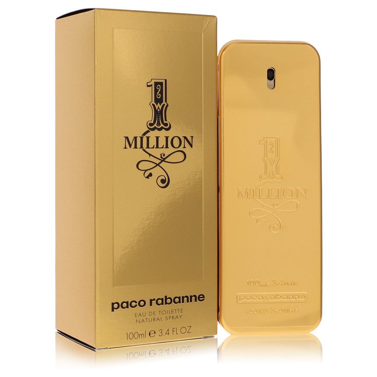 1 Million Cologne by Paco Rabanne Eau De Toilette Spray 3.4 oz for Men - Authentic Fragrance - Discount Men Perfume or Cologne Fragrance