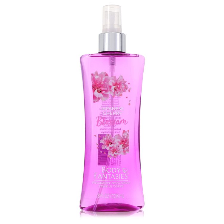 Body Fantasies Signature Japanese Cherry Blossom Perfume by Parfums De Coeur Body Spray 8 oz for Women - Authentic Fragrance - Discount Women Perfume or Cologne Fragrance