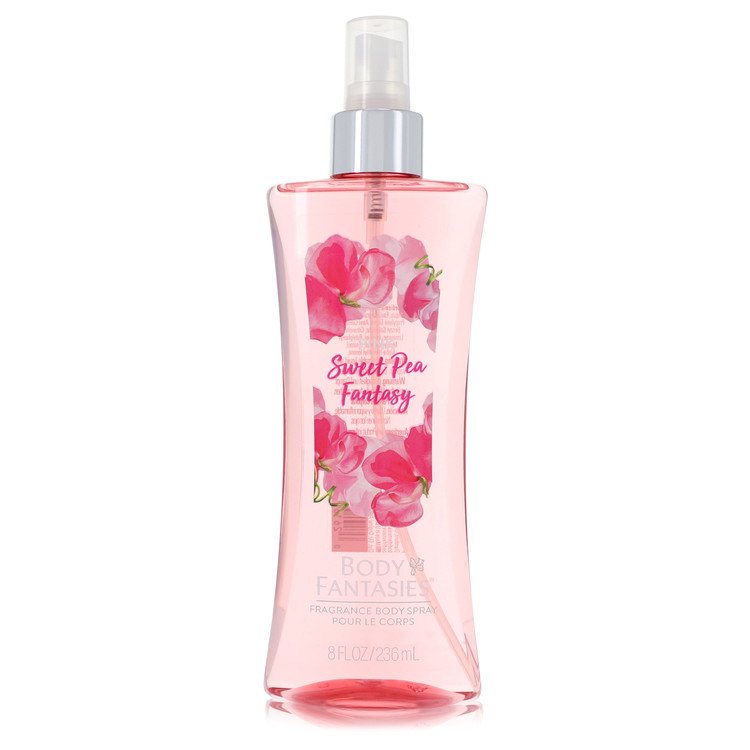 Body Fantasies Signature Pink Sweet Pea Fantasy Perfume by Parfums De Coeur Body Spray 8 oz for Women - Authentic Fragrance - Discount Women Perfume or Cologne Fragrance