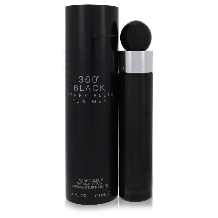 Perry Ellis 360 Black Eau De Toilette Spray 3.4 Oz Cologne