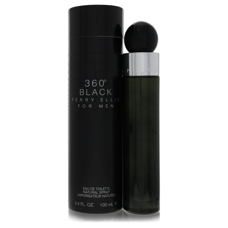 360 Black By by Perry Ellis 3.4 oz oz Eau De Toilette Spray for Men - Perfumes4All