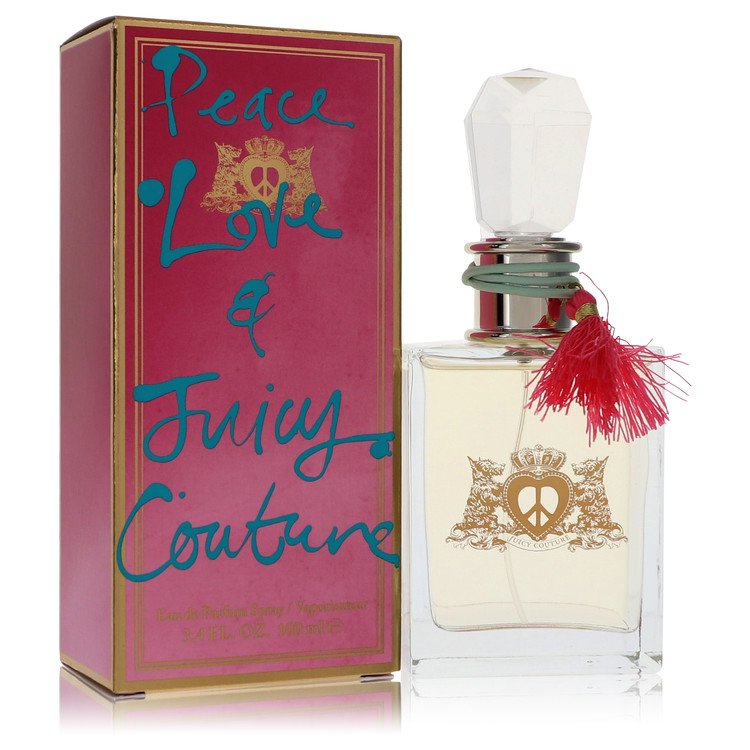 Peace Love & Juicy Couture Perfume by Juicy Couture Eau De Parfum Spray 3.4 oz for Women - Authentic Fragrance - Discount Women Perfume or Cologne Fragrance