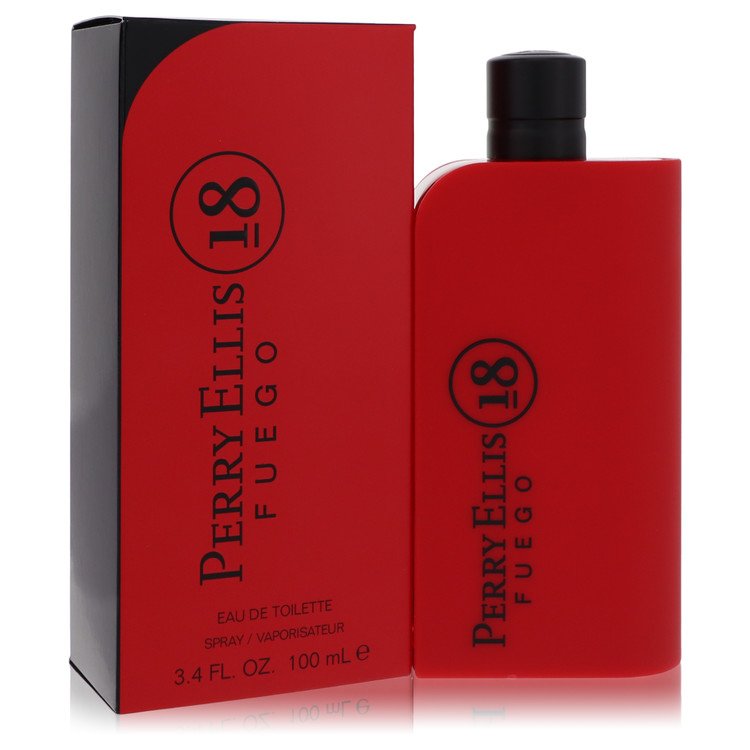 Perry Ellis 18 Fuego Cologne by Perry Ellis Eau De Toilette Spray 3.4 oz for Men - Authentic Fragrance - Discount Men Perfume or Cologne Fragrance