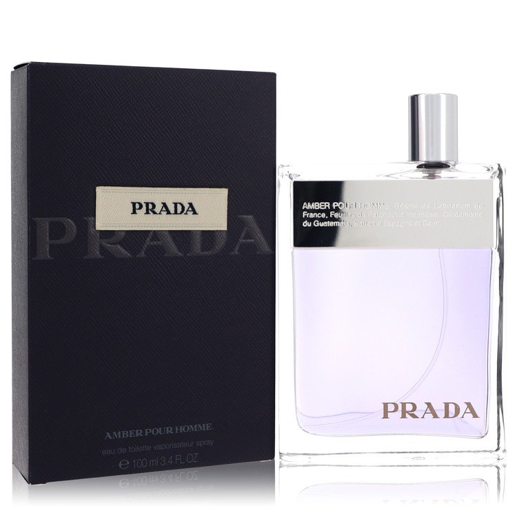 Prada Amber Cologne by Prada Eau De Toilette Spray 3.4 oz for Men - Authentic Fragrance - Discount Men Perfume or Cologne Fragrance