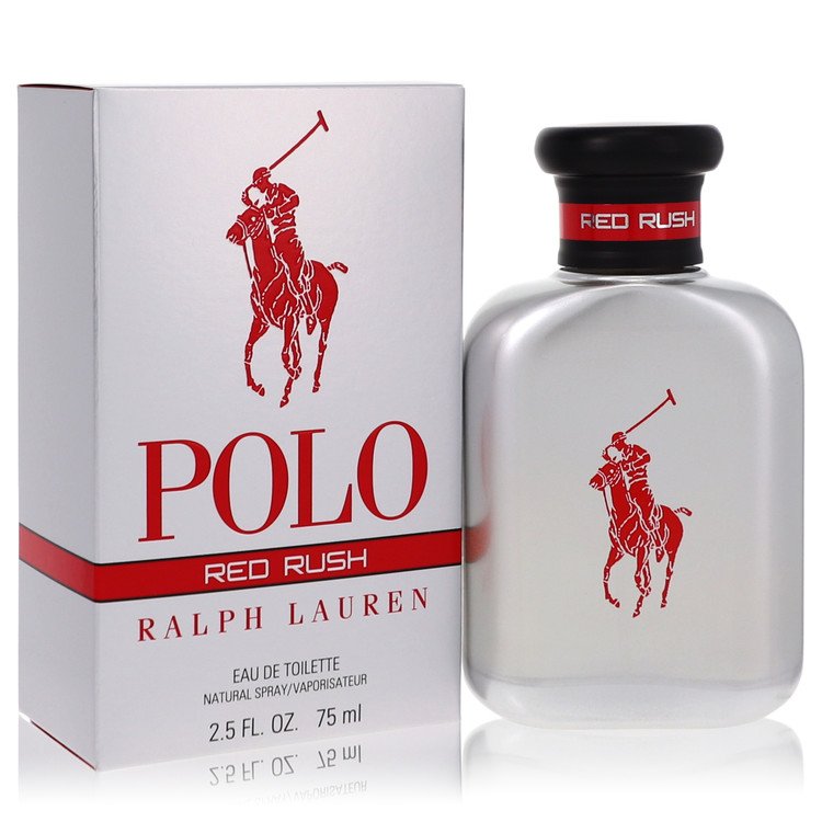 Polo Red Rush Cologne by Ralph Lauren EDT Spray 2.5 Oz / 75 Ml for Men