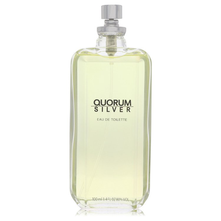 Quorum Silver Cologne by Puig Eau De Toilette Spray (Tester) 3.4 oz for Men - Authentic Fragrance - Discount Men Perfume or Cologne Fragrance
