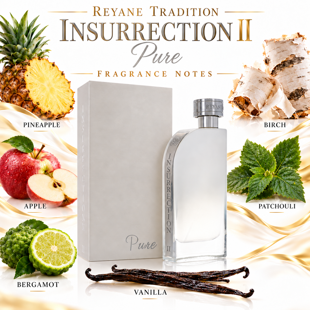 Reyane Tradition Insurrection II Pure 90 mL Eau de Toilette for Men — fragrance notes