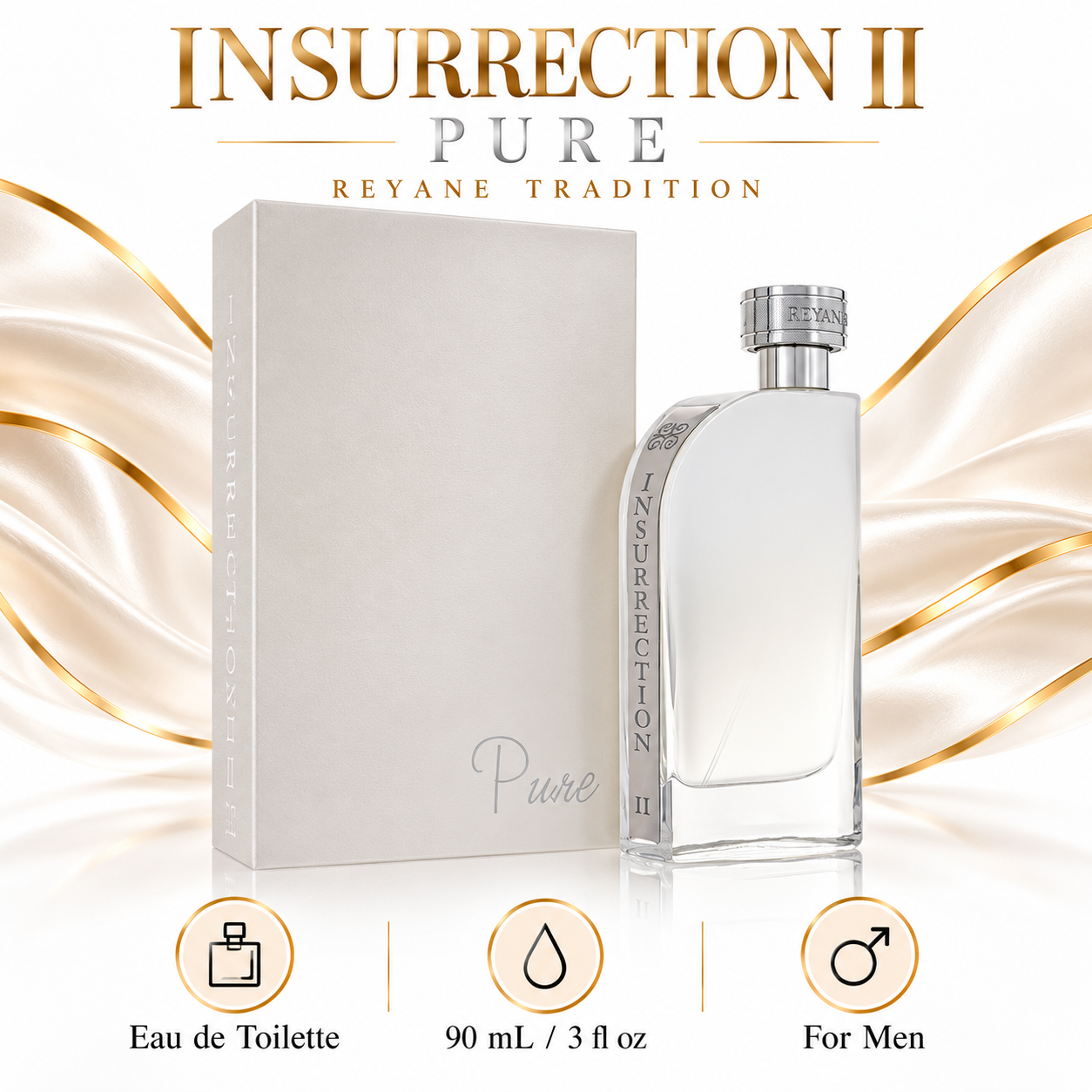 Reyane Tradition Insurrection II Pure 90 mL Eau de Toilette for Men — size, type and gender