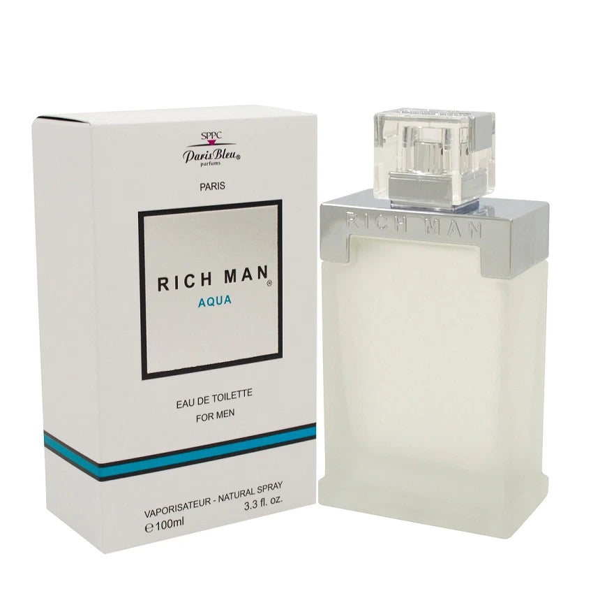Rich Man Aqua by Cyrus Parfums 3.3 oz Eau De Toilette Spray for Men - Perfumes4All