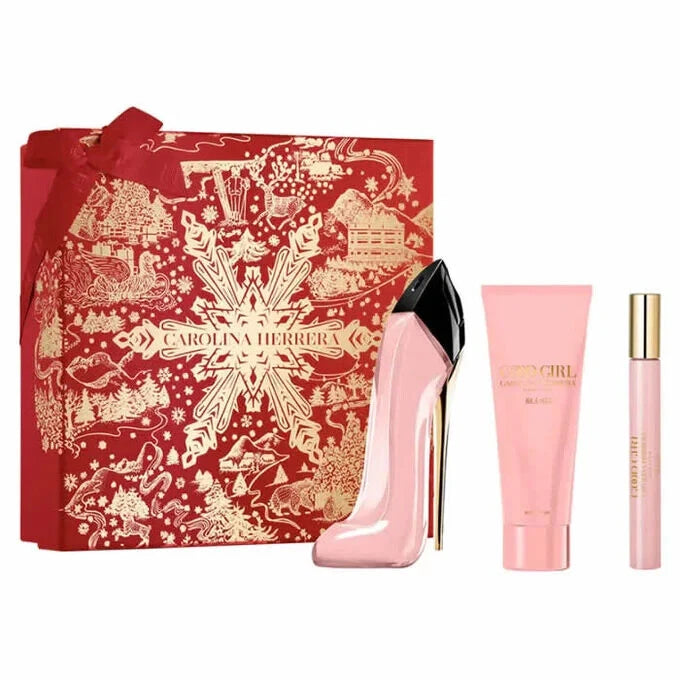 Good Girl Blush 3 Pc Gift Set by Carolina Herrera Spray for Women - Perfumes4All