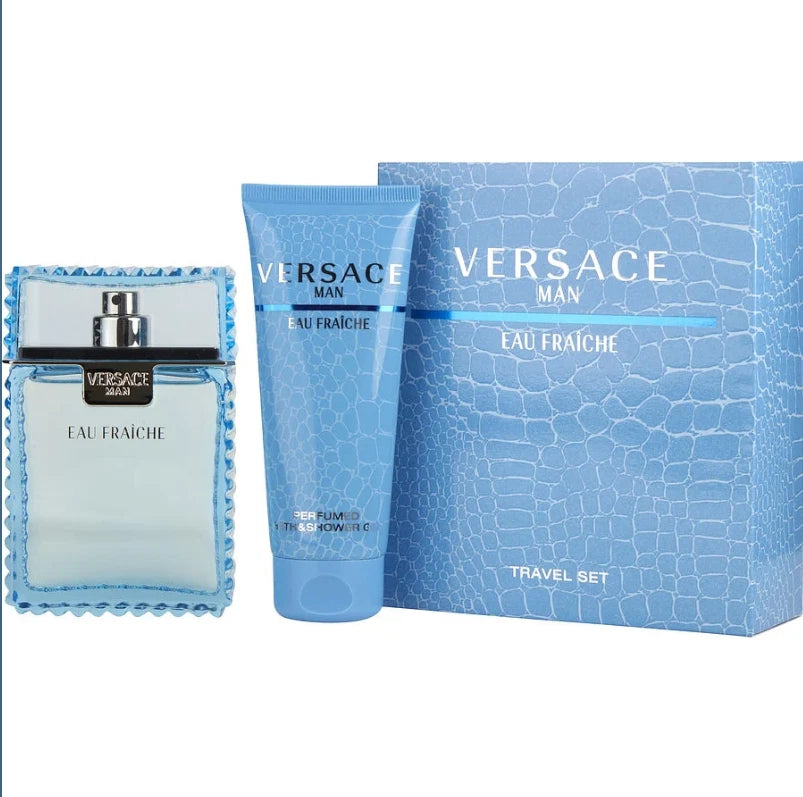 Eau Fraiche Travel Set M by Versace 3.4 oz Eau De Toilette Spray for - Perfumes4All