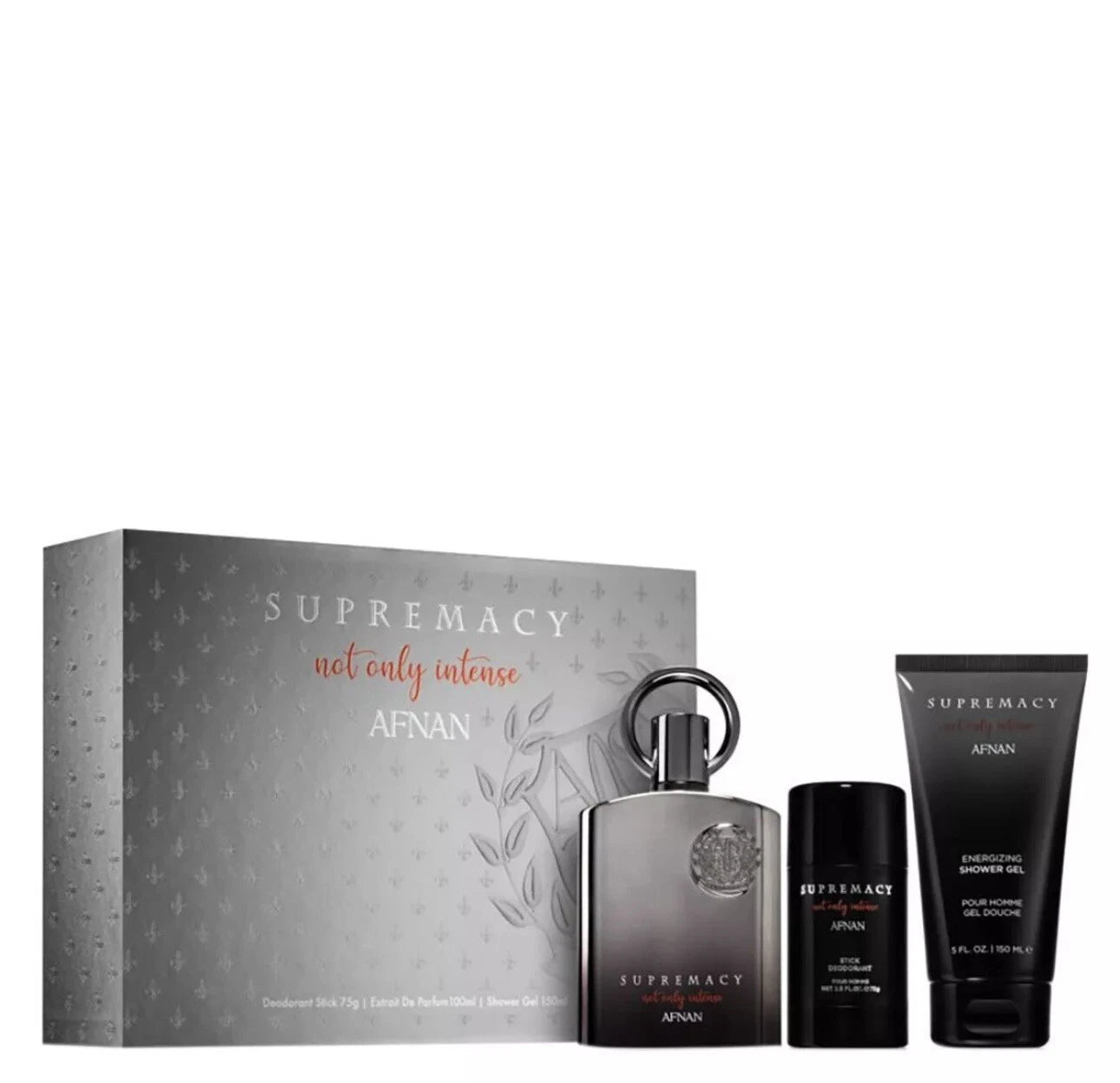Supremacy Not Only Intense Gift Set 3 Pc by Afnan Spray for Men - Perfumes4All