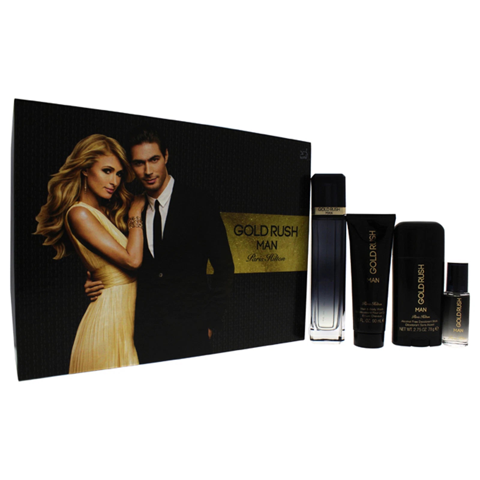 Gold Rush Gift Set 4 Pcs by Paris Hilton Spray for Men - Perfumes4All