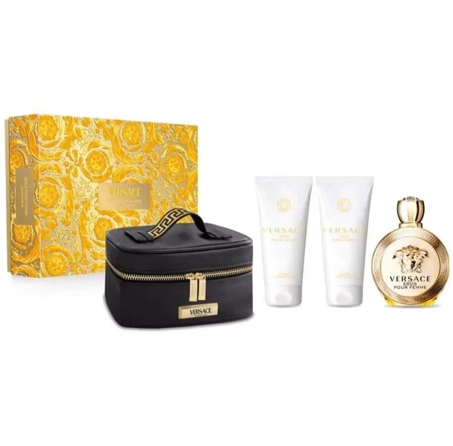 Pour Femme 3 Pcs Gift Set With Bag by Versace Spray for Women - Perfumes4All