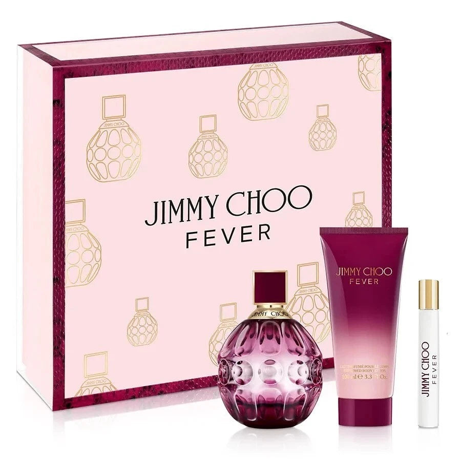 Fever Jimmy Choow Gift Set 3 Pcs by Jimmy Choo 3.3 oz Eau De Parfum - Perfumes4All