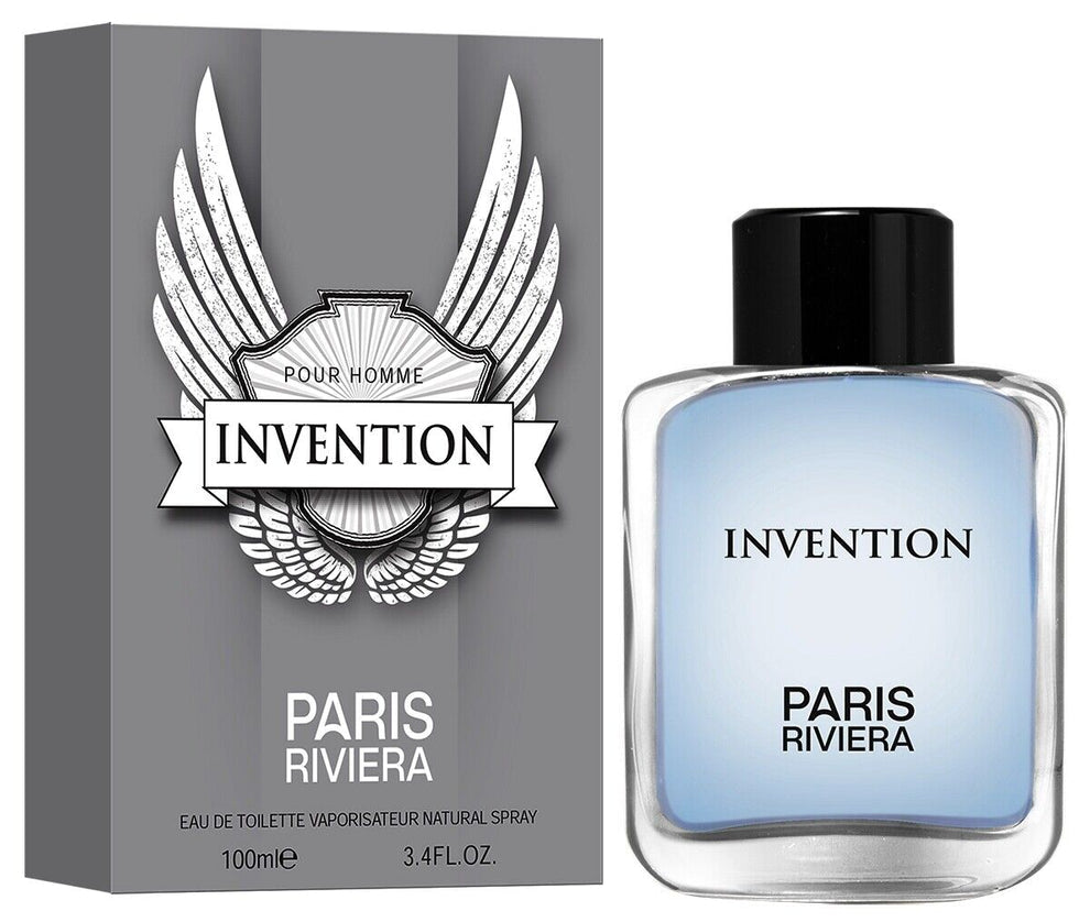 Invention Pour Homme by Paris Riviera 3.4 oz Eau De Toilette Spray for - Perfumes4All