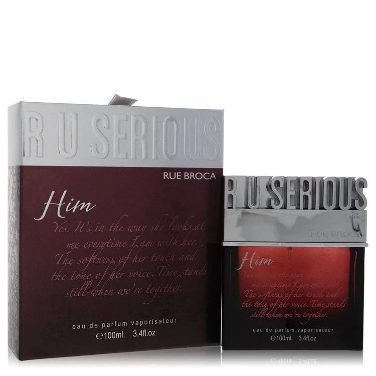 R U Serious Him by Rue Broca 3.4 oz Eau De Parfum Spray for Men - Perfumes4All