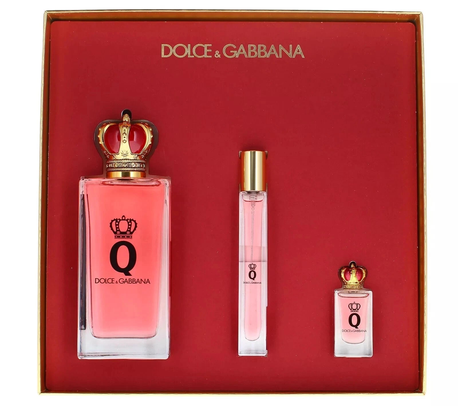 Q 3 Pc Gift Set by Dolce & Gabbana Spray for Women - Perfumes4All