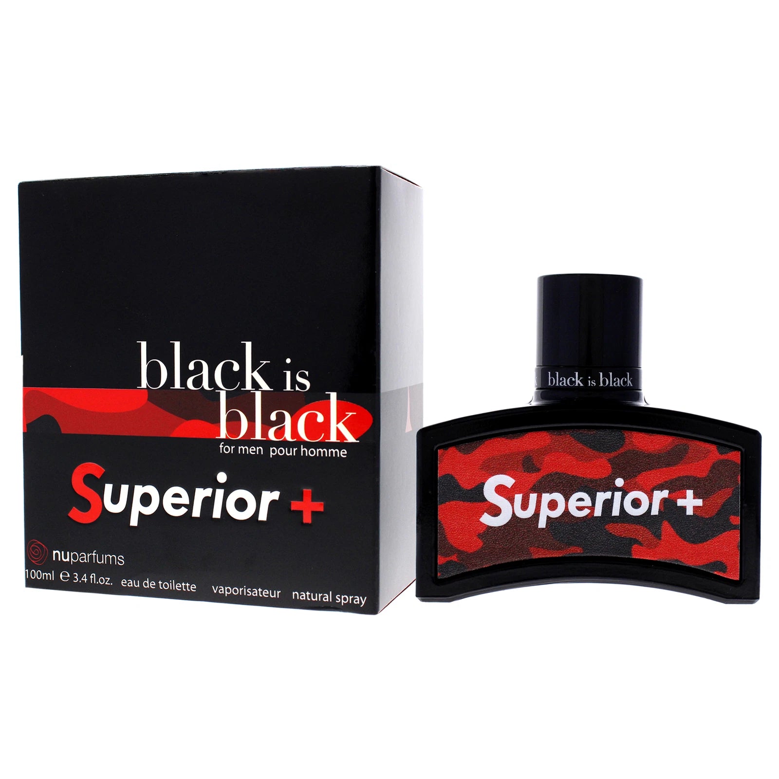 Black Is Black Superior by Nuparfums 3.4 oz Eau De Toilette Spray for - Perfumes4All